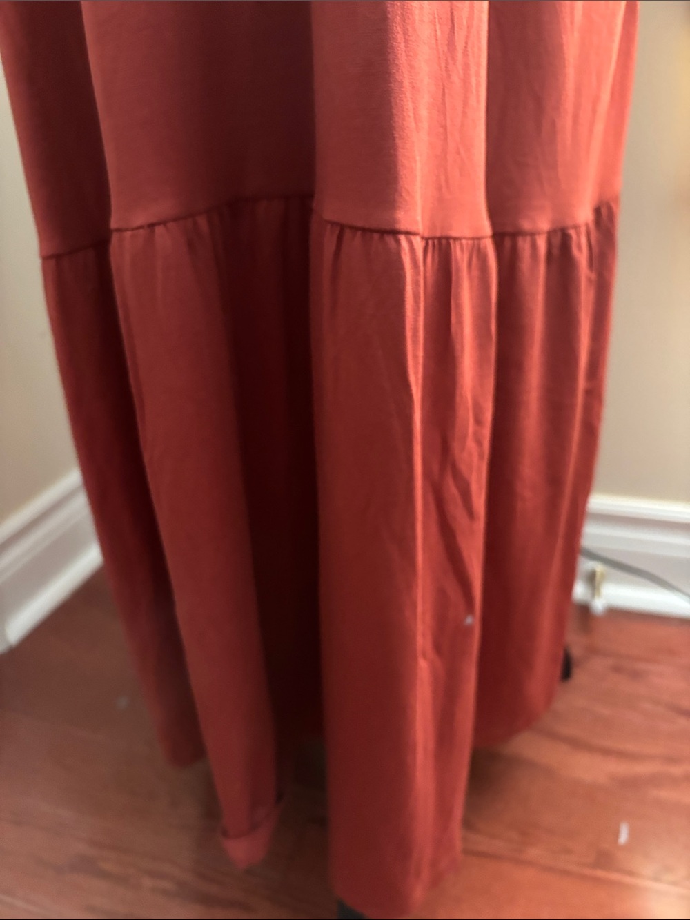 Brand new Eileen Fisher 3X warm rust color Sleeveless Maxi Dress - Picture 3 of 6